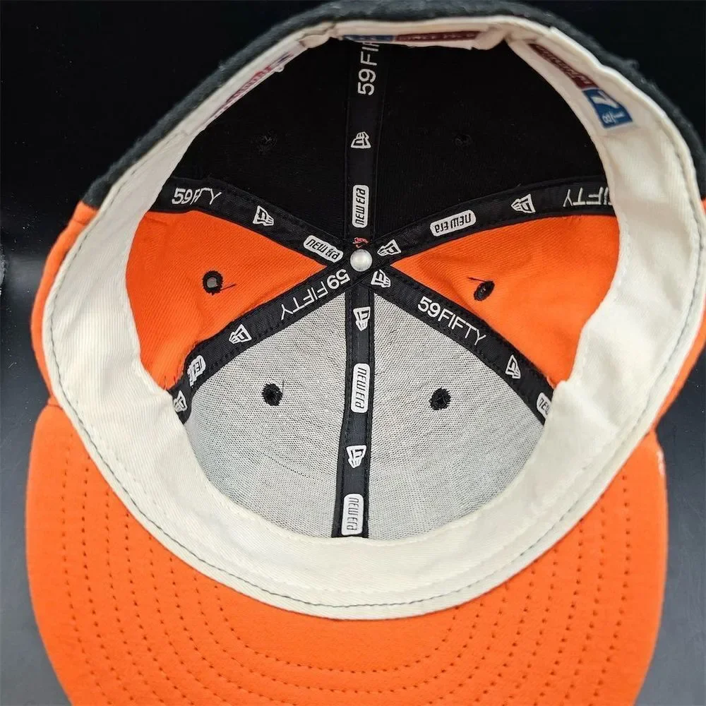 San Francisco Giants Hat Cap 7 1/8 Fitted 59FIFTY New‎ Era Black Adult MLB